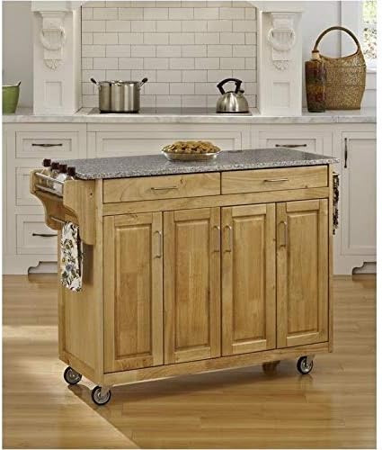 Granite Top Kitchen Cart A552518