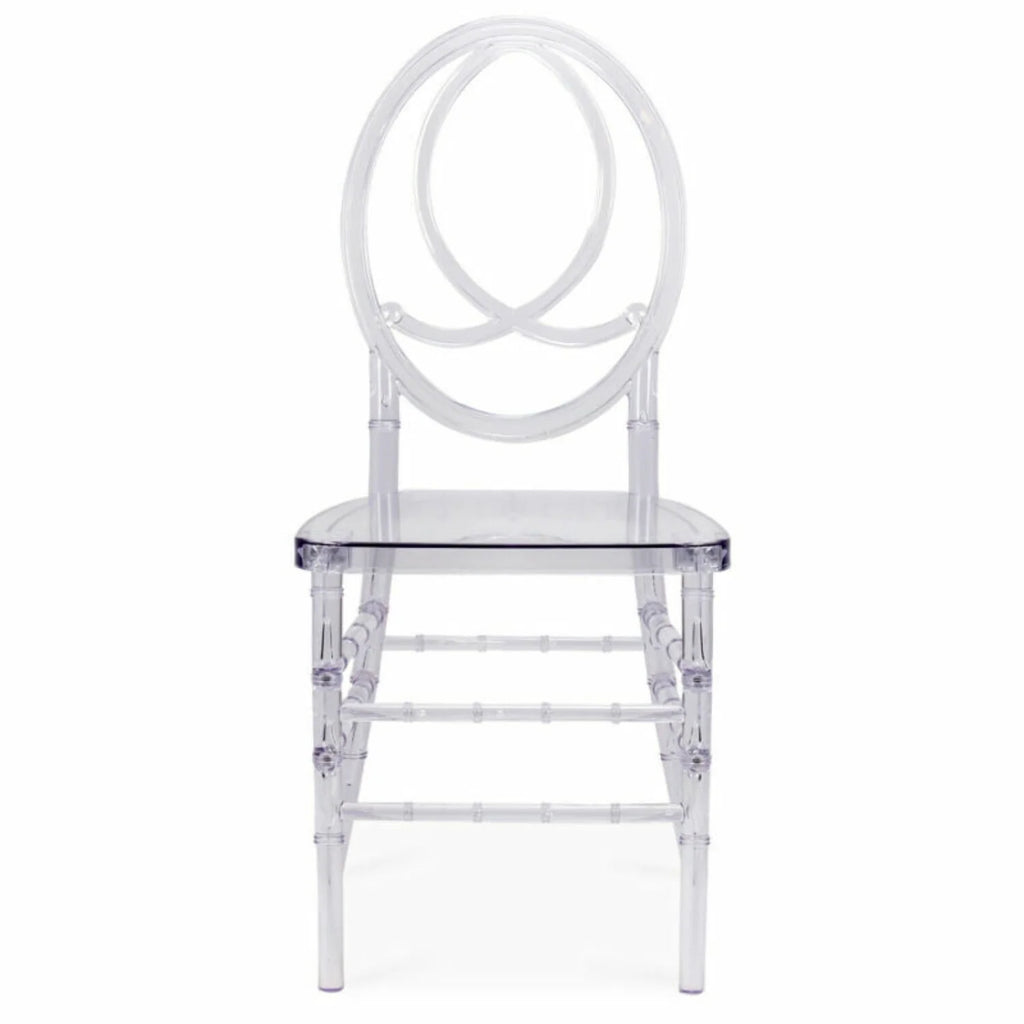 4Pcs Clear Acrylic Stackable Dining Chairs M5715
