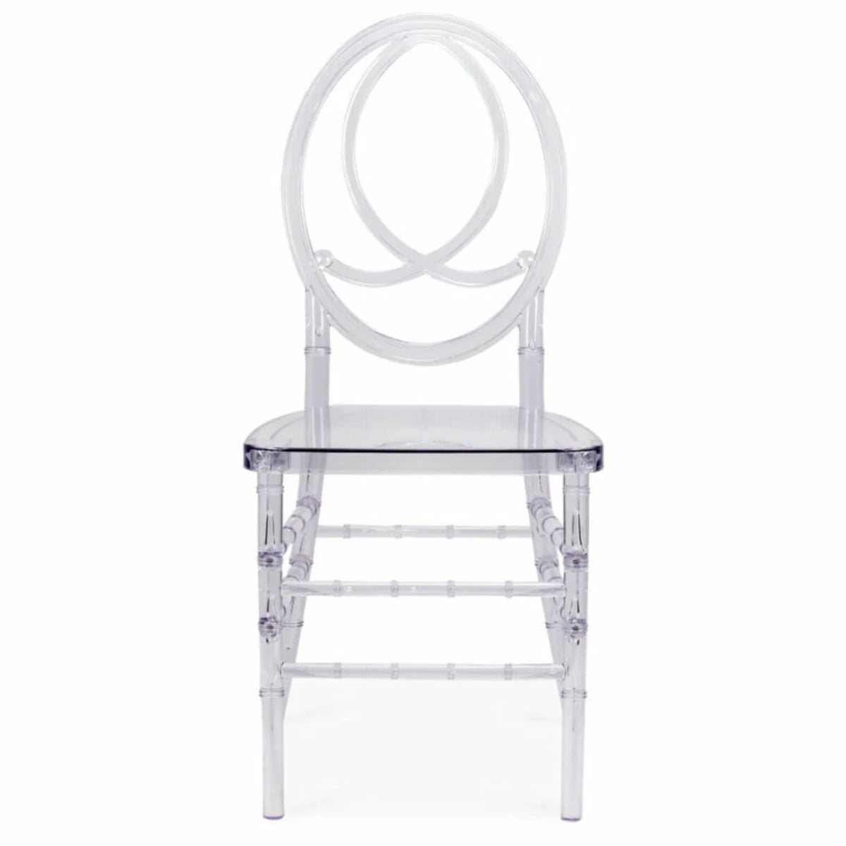 4Pcs Clear Acrylic Stackable Dining Chairs M5715