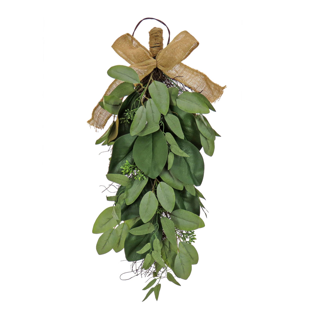 26" Eucalyptus and Magnolia Leaf Swag Z31207