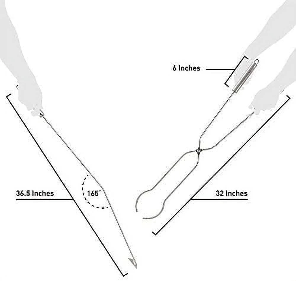 Stainless Steel Fire Pit Tools, 2 Piece Set K2823