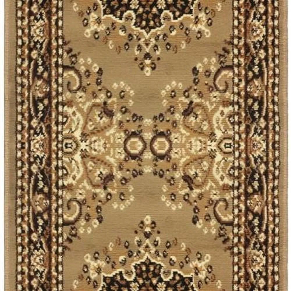 Large Indoor Runner Rug with Jute Backing, 2' 7" X 8', Brown R5379