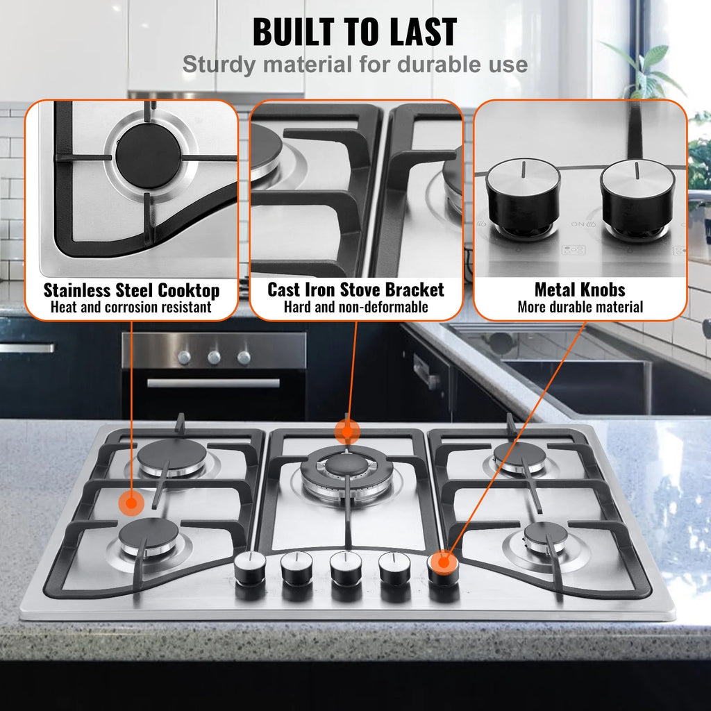 30 inch 5 Burners Gas Cooktop X84723