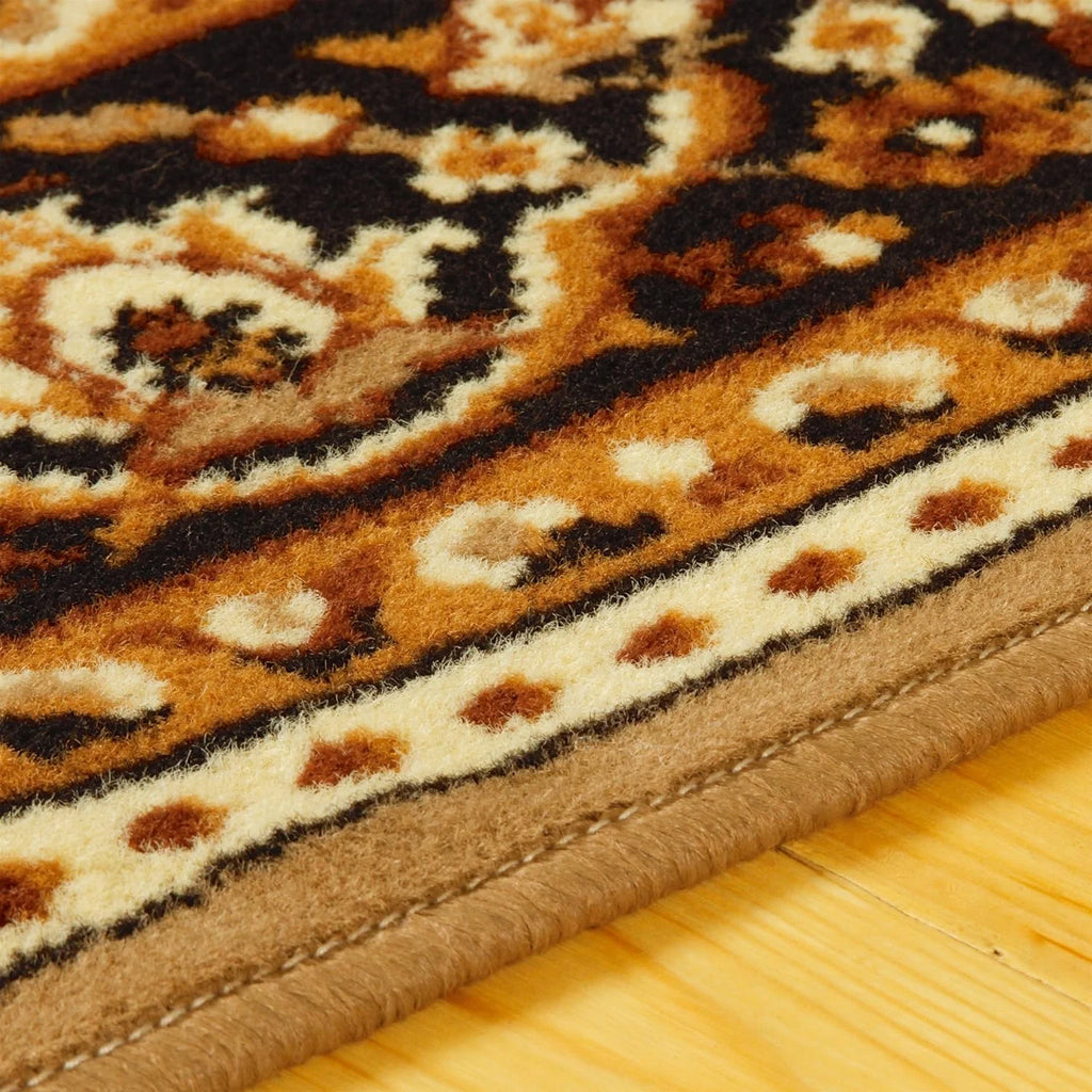 Large Indoor Runner Rug with Jute Backing, 2' 7" X 8', Brown R5379