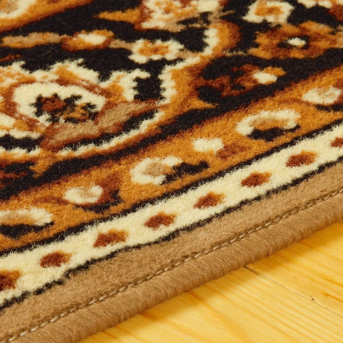 Large Indoor Runner Rug with Jute Backing, 2' 7" X 8', Brown R5379