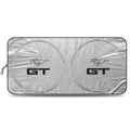 Silver Reflective Fabric Windshield Sun Shade 64"x 32" K18403