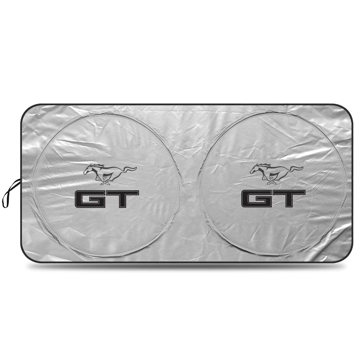Silver Reflective Fabric Windshield Sun Shade 64"x 32" K18403