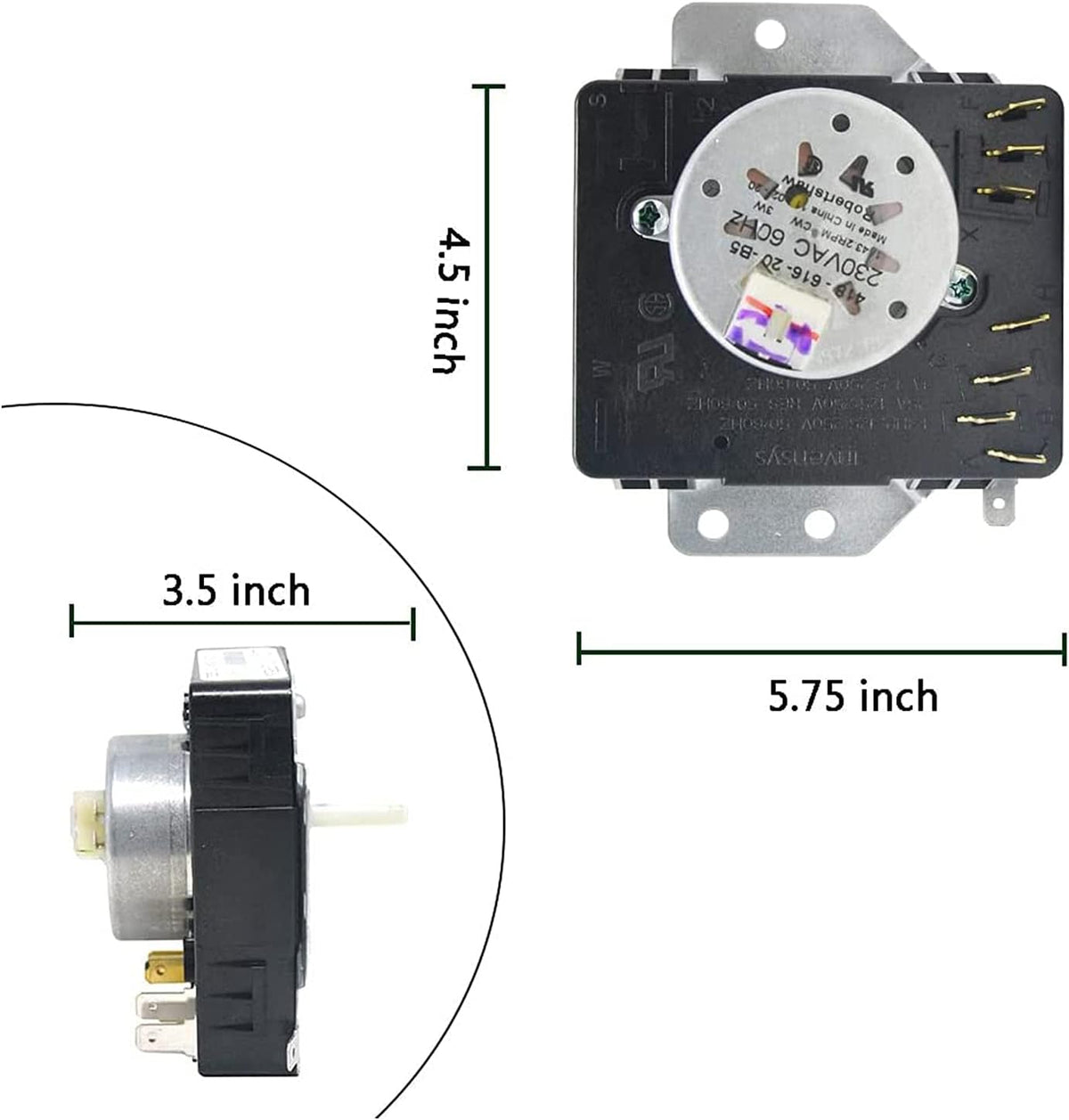 Dryer Timer Control Replacement Part Pack of 2 N74767