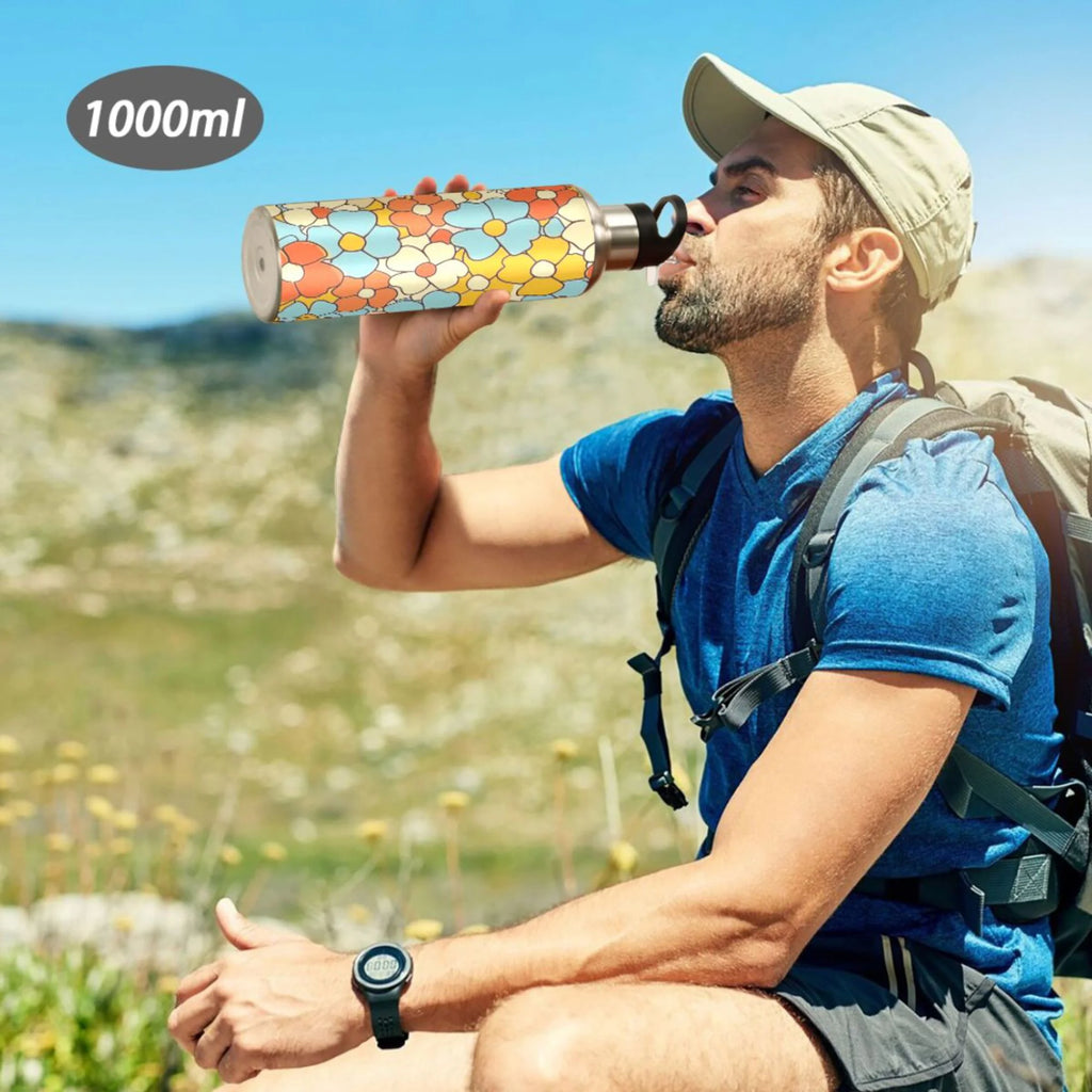 20 oz Insulated Stainless Steel Water Bottle with Straw Lid Z970