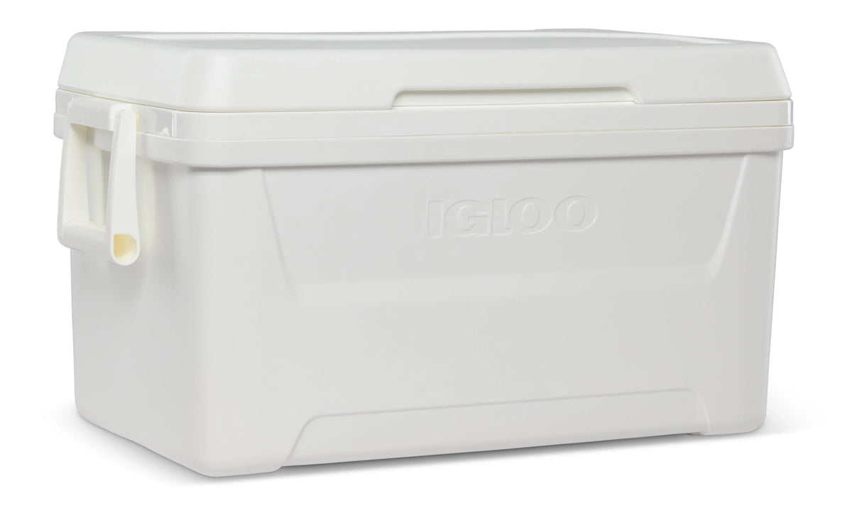 48 QT White Hard Sided Ice Chest Cooler G51885