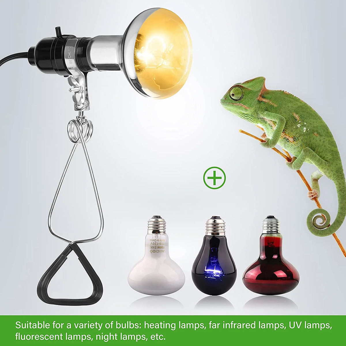12-Pack Clamp Lamp Light with 5.5 Inch Aluminum Reflector, Silver B4273