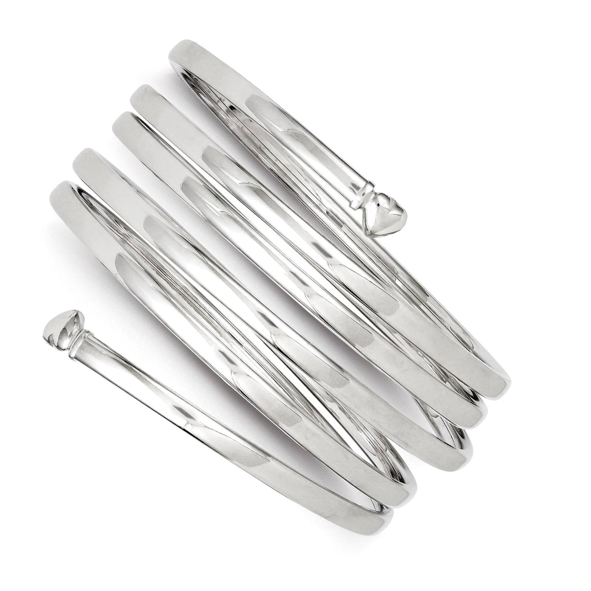 Sterling Silver 50mm Bangle Bracelet B436