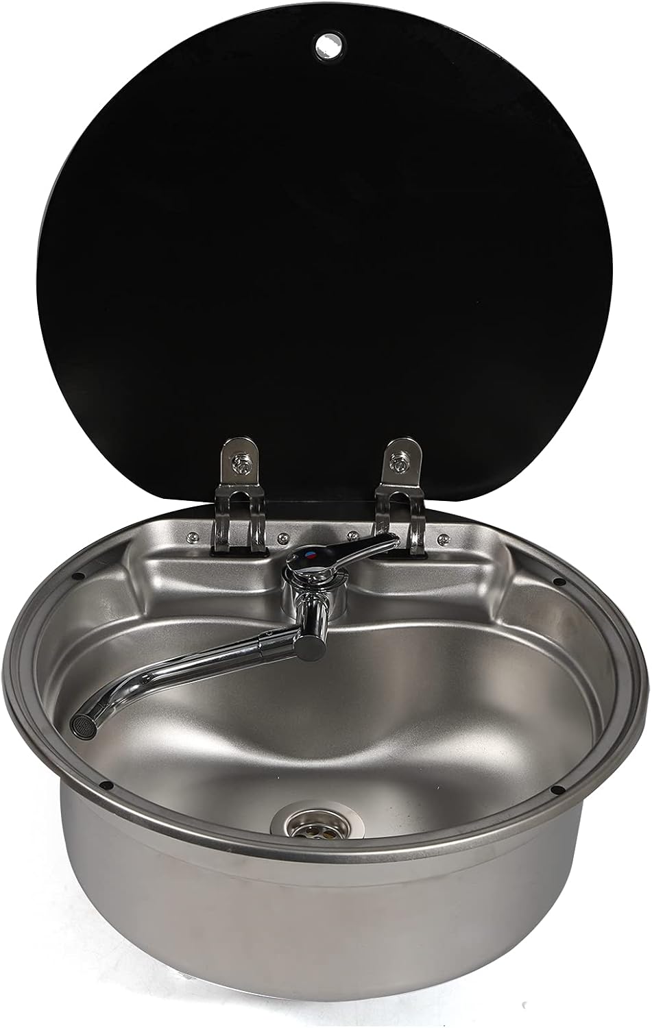 Stainless Steel Single Bowl Basin Sink with Cold Hot Faucet Y831433