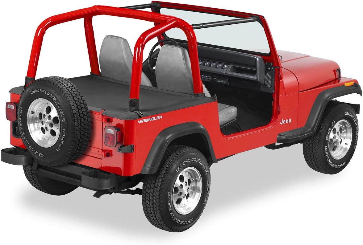 Black Denim Cargo Cover for Wrangler YJ W7586