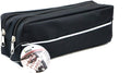 X-Large Double Zip Fabric Pencil Case (Black) D224690