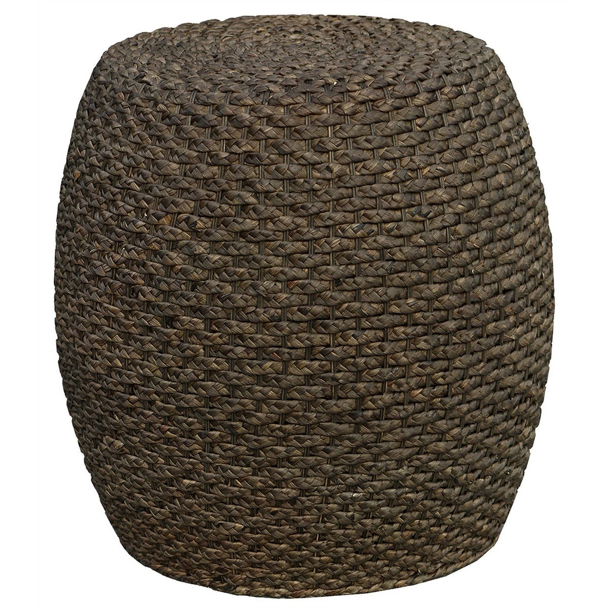 Walnut Wood Drum Side Table H3164