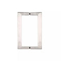 Satin Nickel 8 inch x 8 inch Square Tubing Back-to-Back Pull Handles H125286