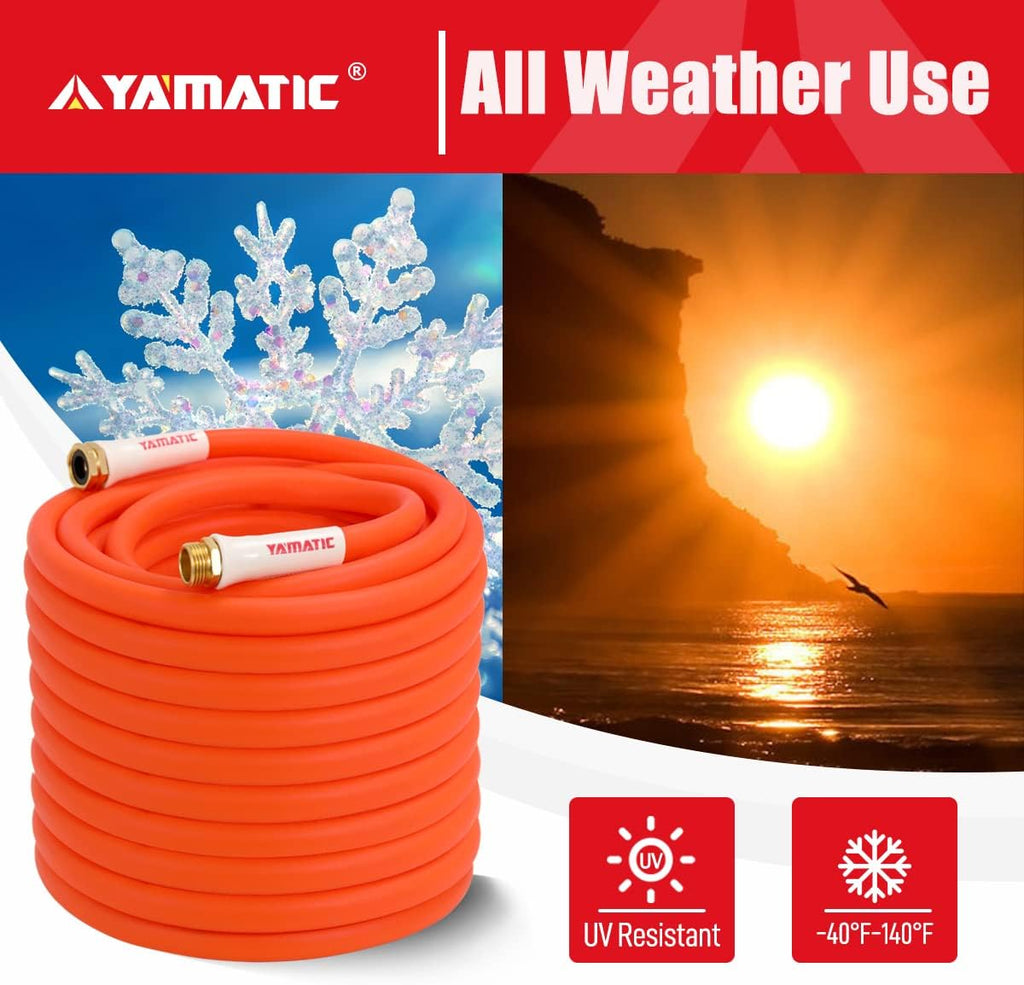 Heavy Duty 5/8 in x 100 ft Garden Hose, Pack of 2 J2985