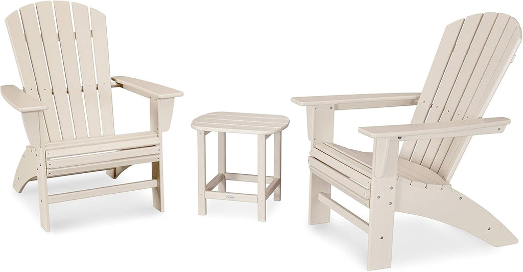 3-Piece Curveback Adirondack Chair Set with Side Table K7119