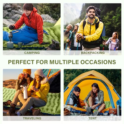 Ultralight Inflatable Camping Sleeping Pad with Pillow P765
