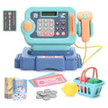 Pretend Play Calculator Cash Register with Scanner, Microphone, Play Food S970725