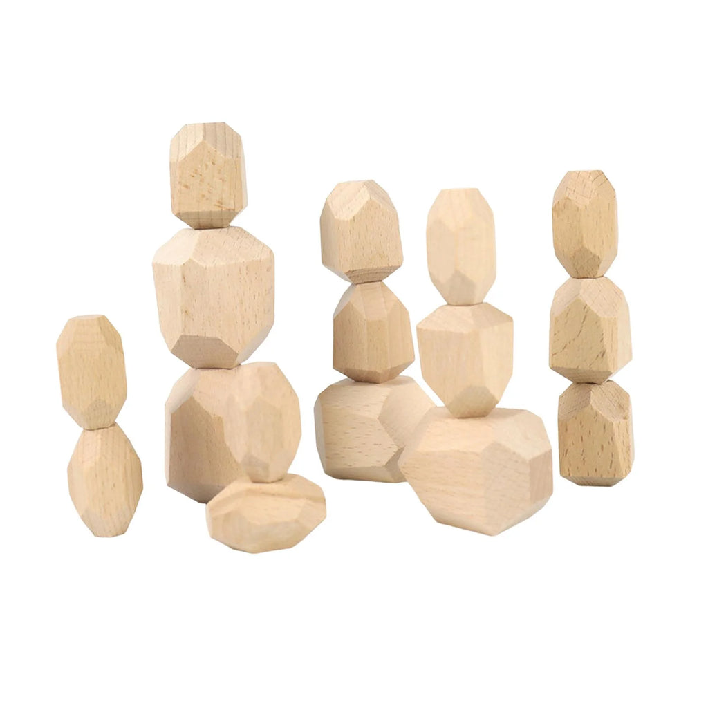 Wooden Stacking Stones Building Blocks Z252