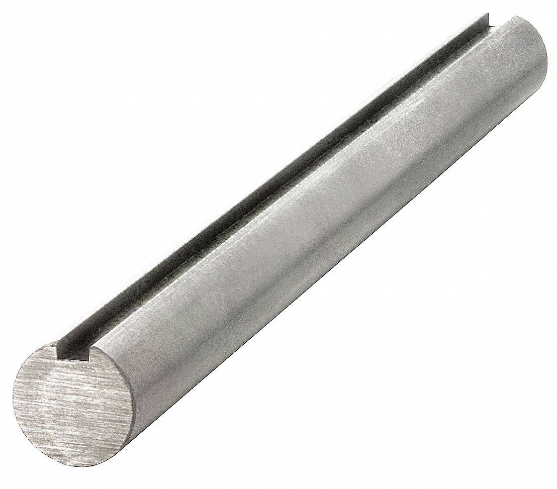 Carbon Steel Grade 1045 Keyed Shaft, Diameter 1-3/16 Y204787