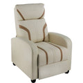 Cream/Brown PU Leather Gaming Recliner V339692