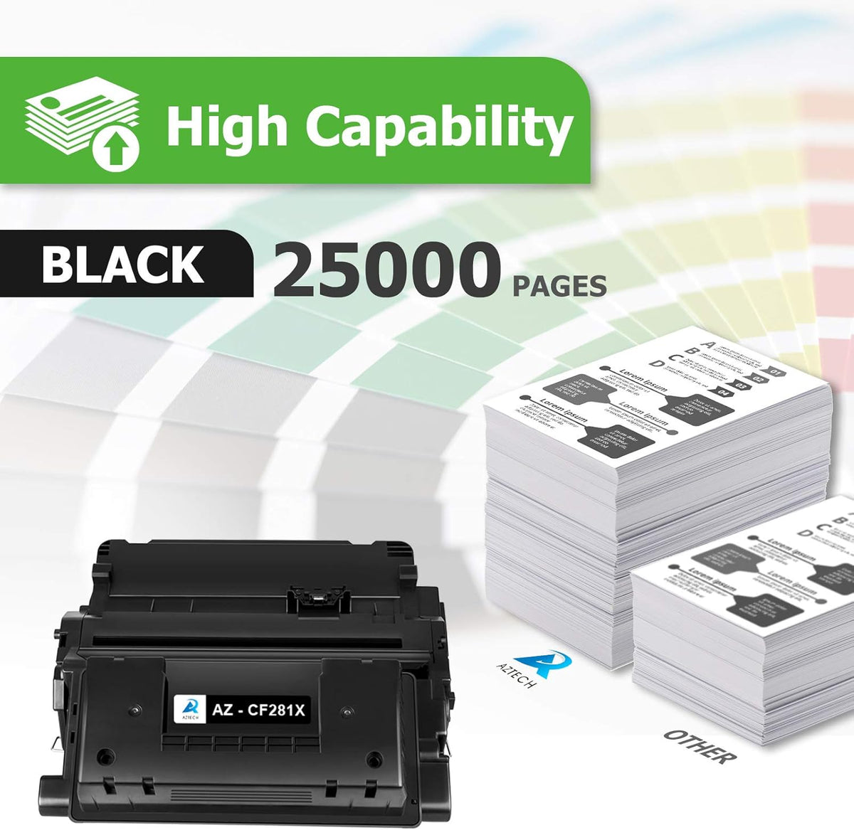 Black 1-Pack Toner Cartridge Pack of 2 A957382
