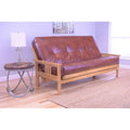Full Futon Frame with Saddle Mattress D4049