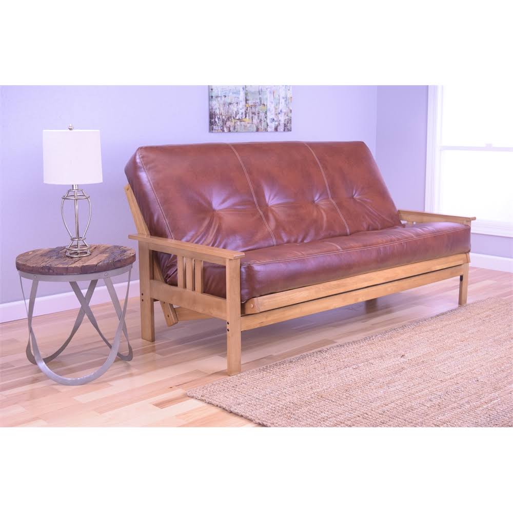 Full Futon Frame with Saddle Mattress D4049