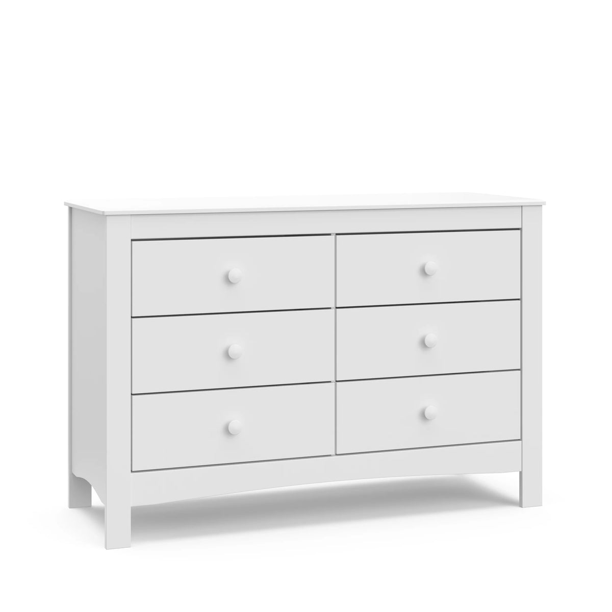 White 6 Drawer Double Dresser U355253