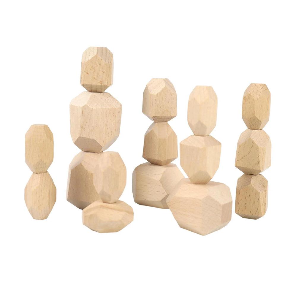 Wooden Stacking Stones Building Blocks Z252