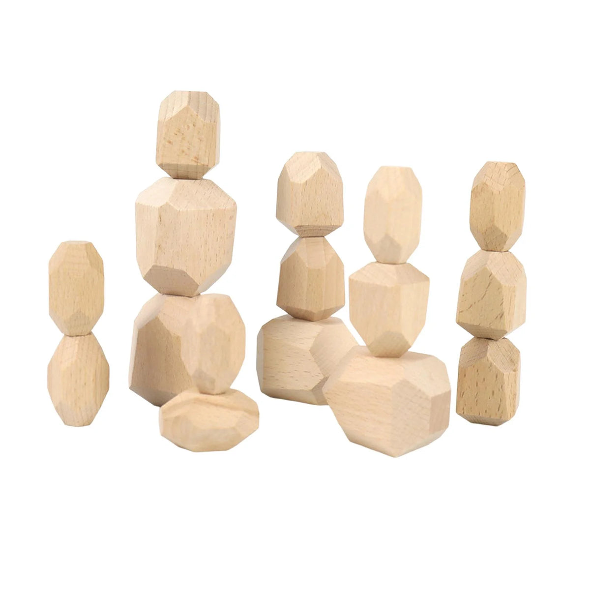Wooden Stacking Stones Building Blocks Z252