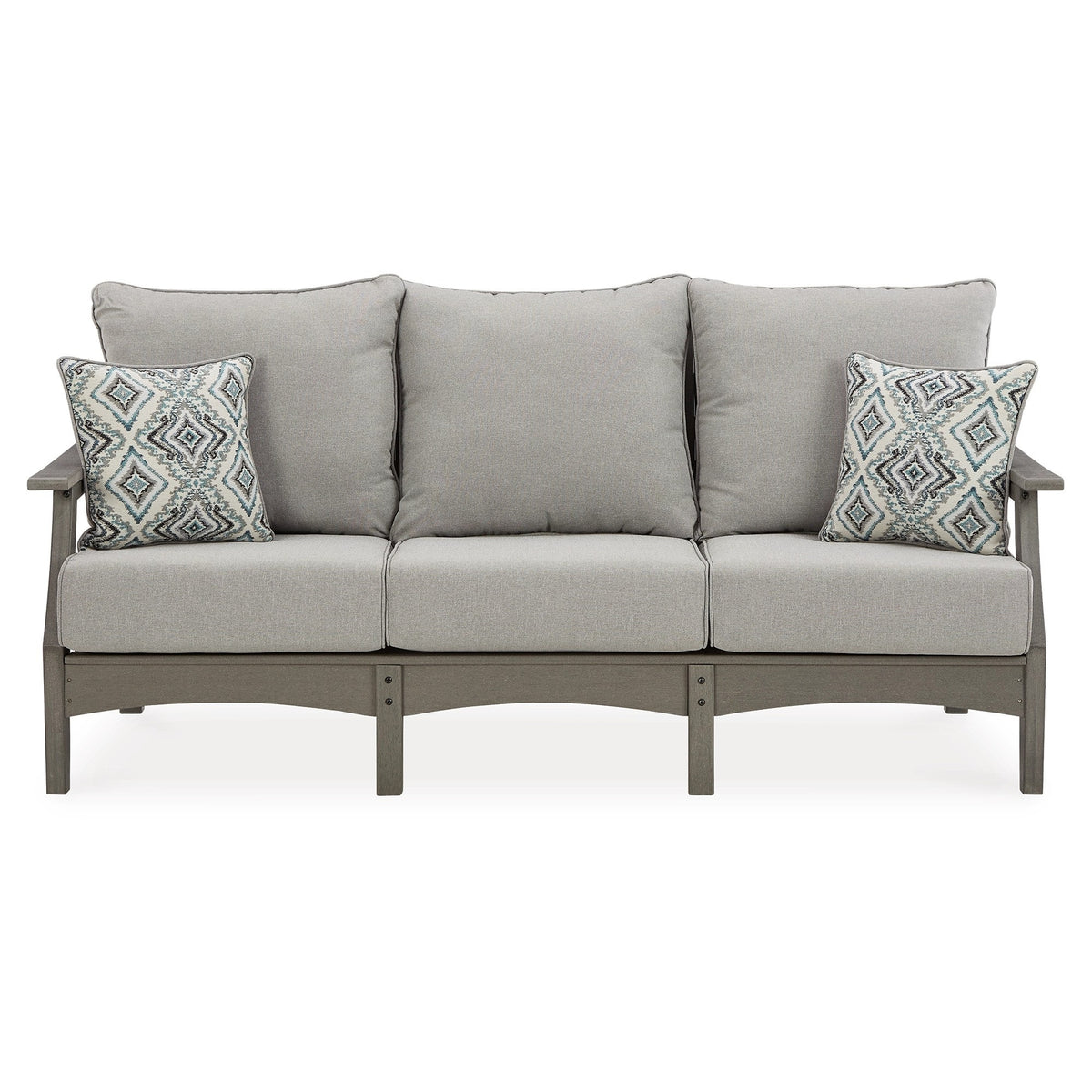 Gray Polyester Fabric Outdoor Sofa A65376