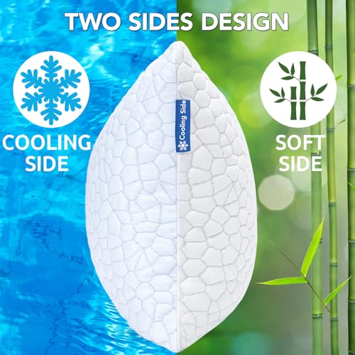 Shredded Memory Foam Cooling Pillows King Size 2 Pack U33144