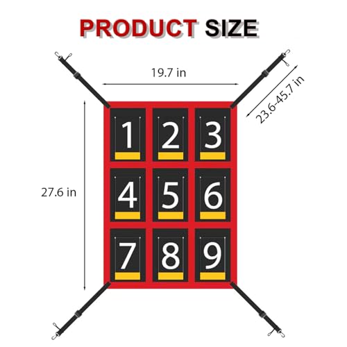 Adjustable Baseball Softball Strike Zone Target Net 19x27 in U764931