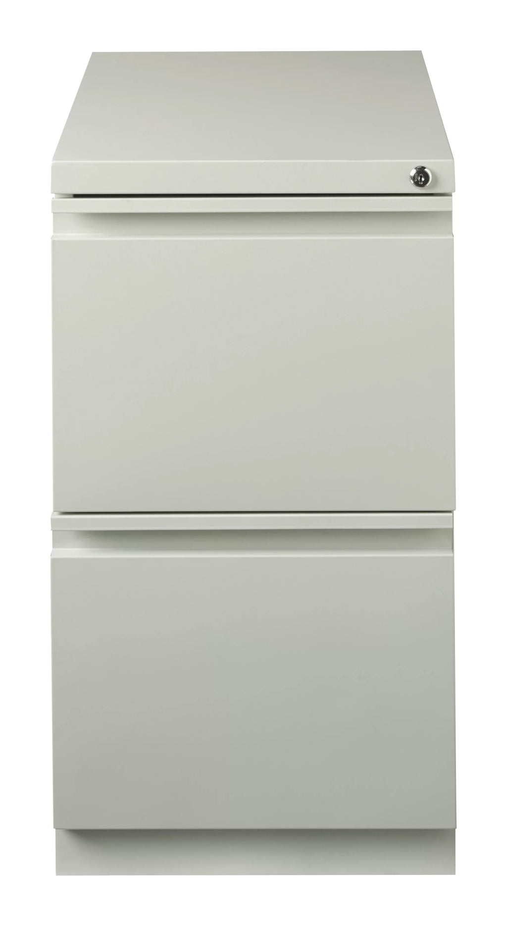 23" Deep 2 Drawer Letter Width Gray Mobile Pedestal File Cabinet R23248