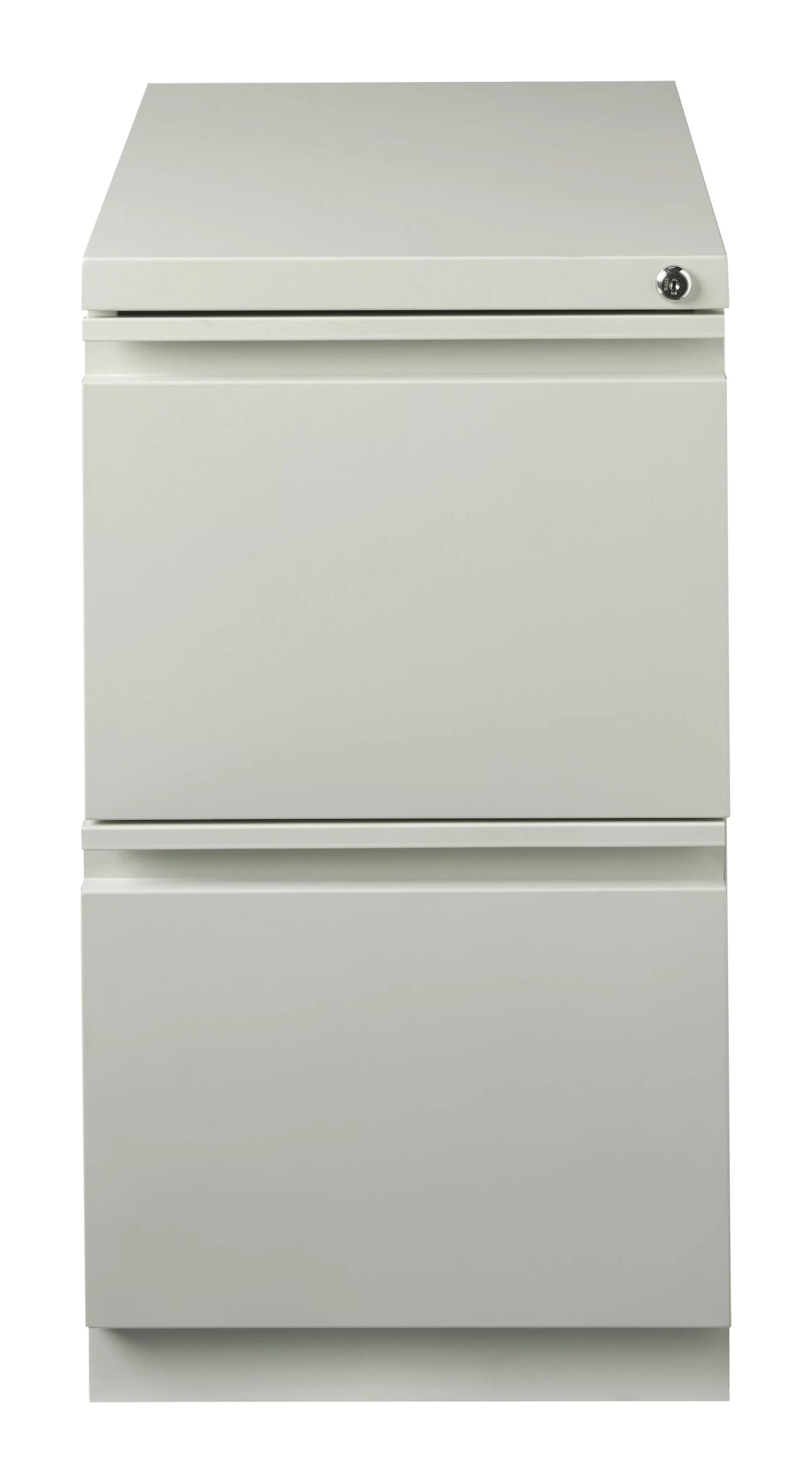 23" Deep 2 Drawer Letter Width Gray Mobile Pedestal File Cabinet R23248