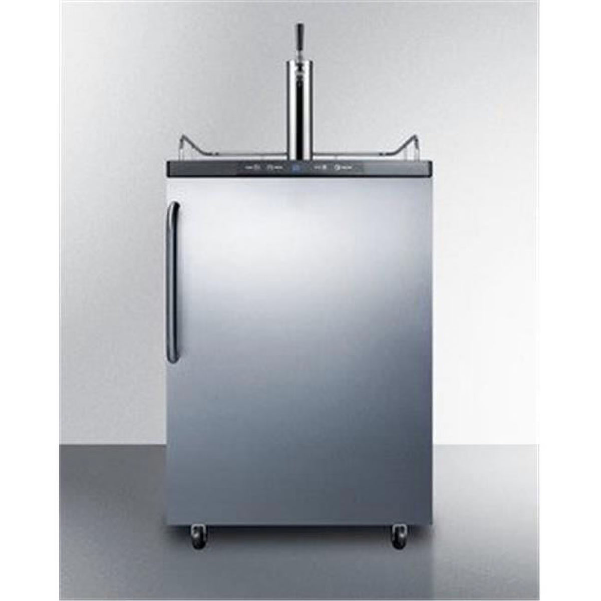 Black Electronic Beer Dispenser Cabinet with Digital Thermostat P256