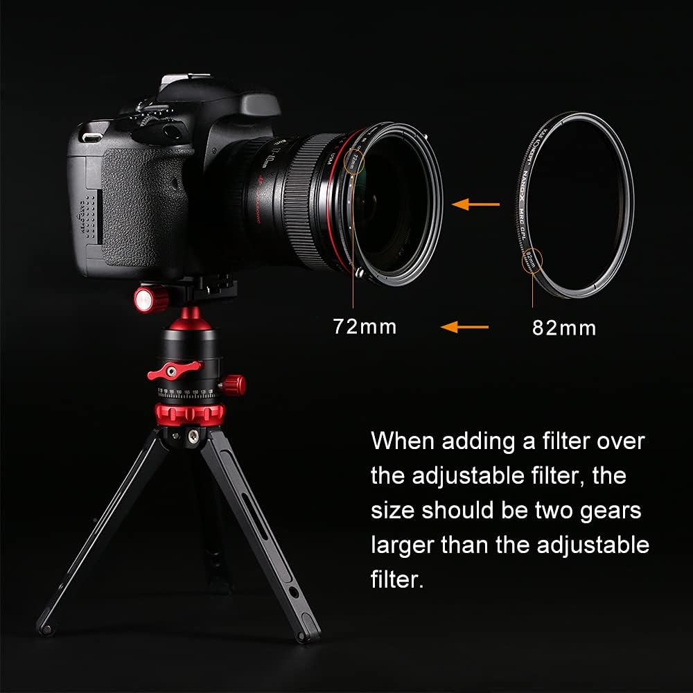 67mm Variable Fader ND2-ND32 ND Filter and CPL Circular Polarizing Filter 2 in 1 W84040