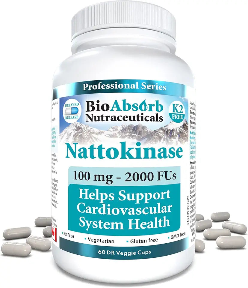 Nattokinase Supplement 100 mg 60 Veggie Caps X415000