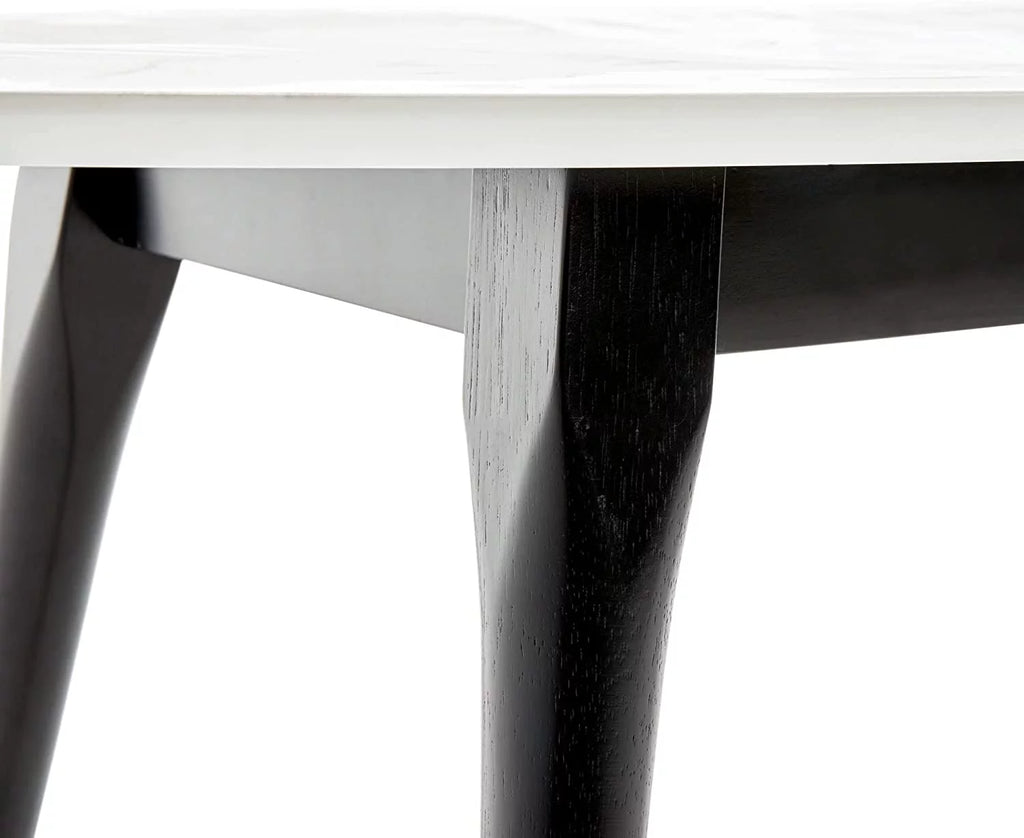 Mid-Century Modern Oval Coffee Table Walnut H5188