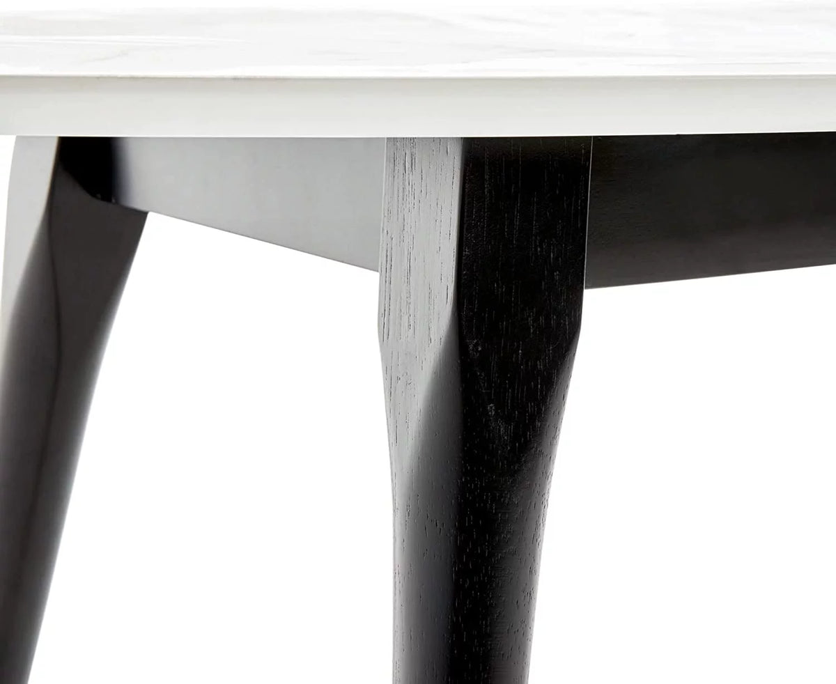 Mid-Century Modern Oval Coffee Table Walnut H5188