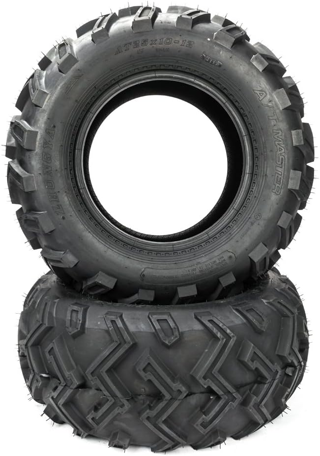 2PCS 25x10-12 6Ply ATV UTV Tires T7127