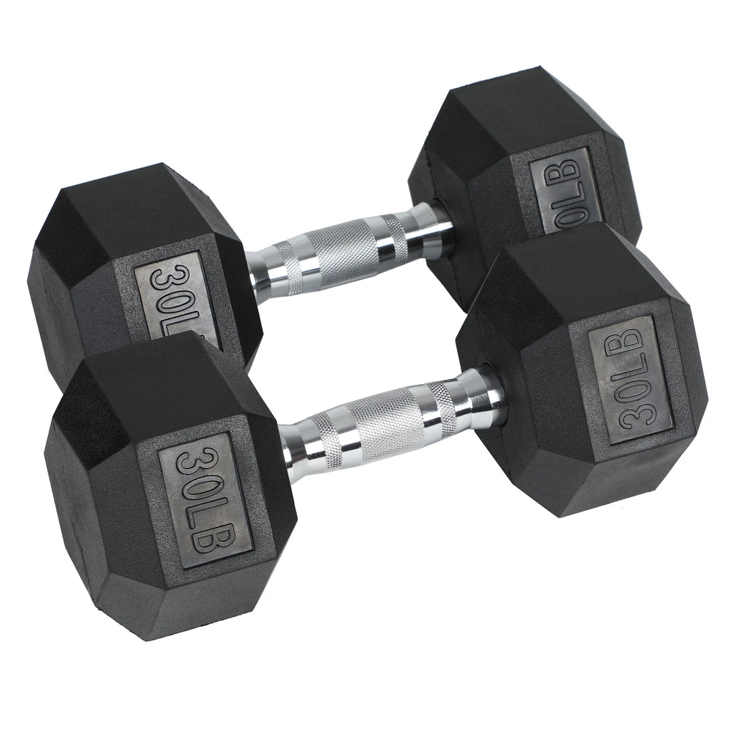 30 Pounds Hexagonal Cast Iron Dumbbell R961