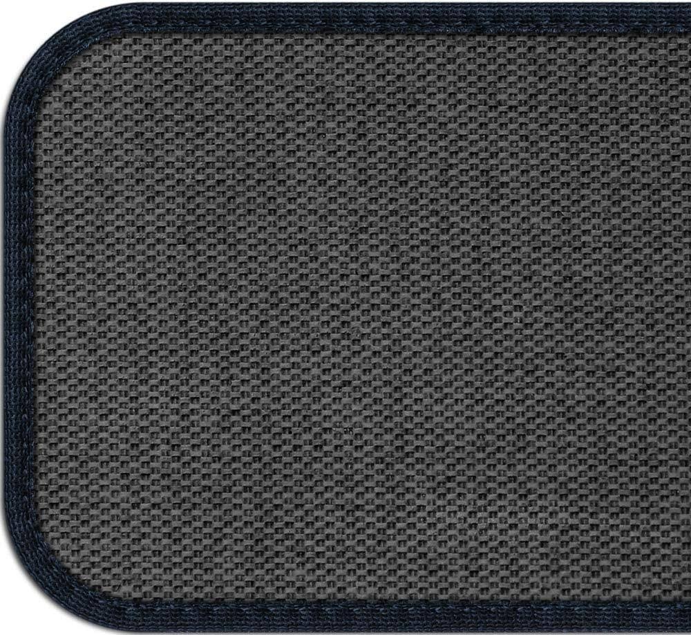 Set of 15 Skid-Resistant Carpet Stair Treads Navy Blue 8 in. x 30 in. I66059