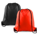 25Pcs Red Drawstring Backpack Bags Q71474