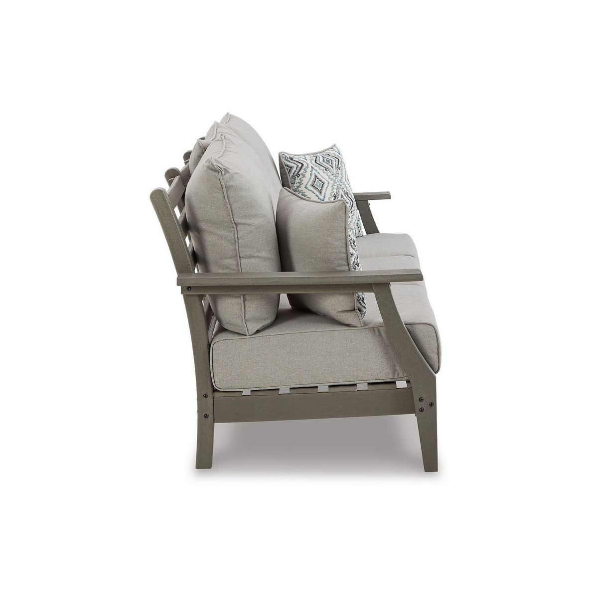 Gray Polyester Fabric Outdoor Sofa A65376