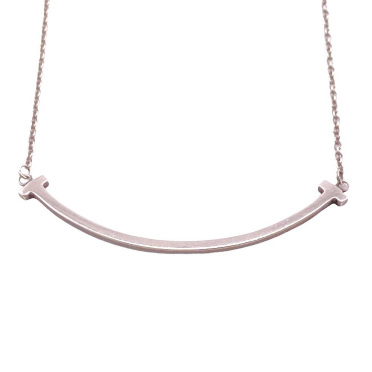Tiffany T Smile 925 Silver Necklace P24102
